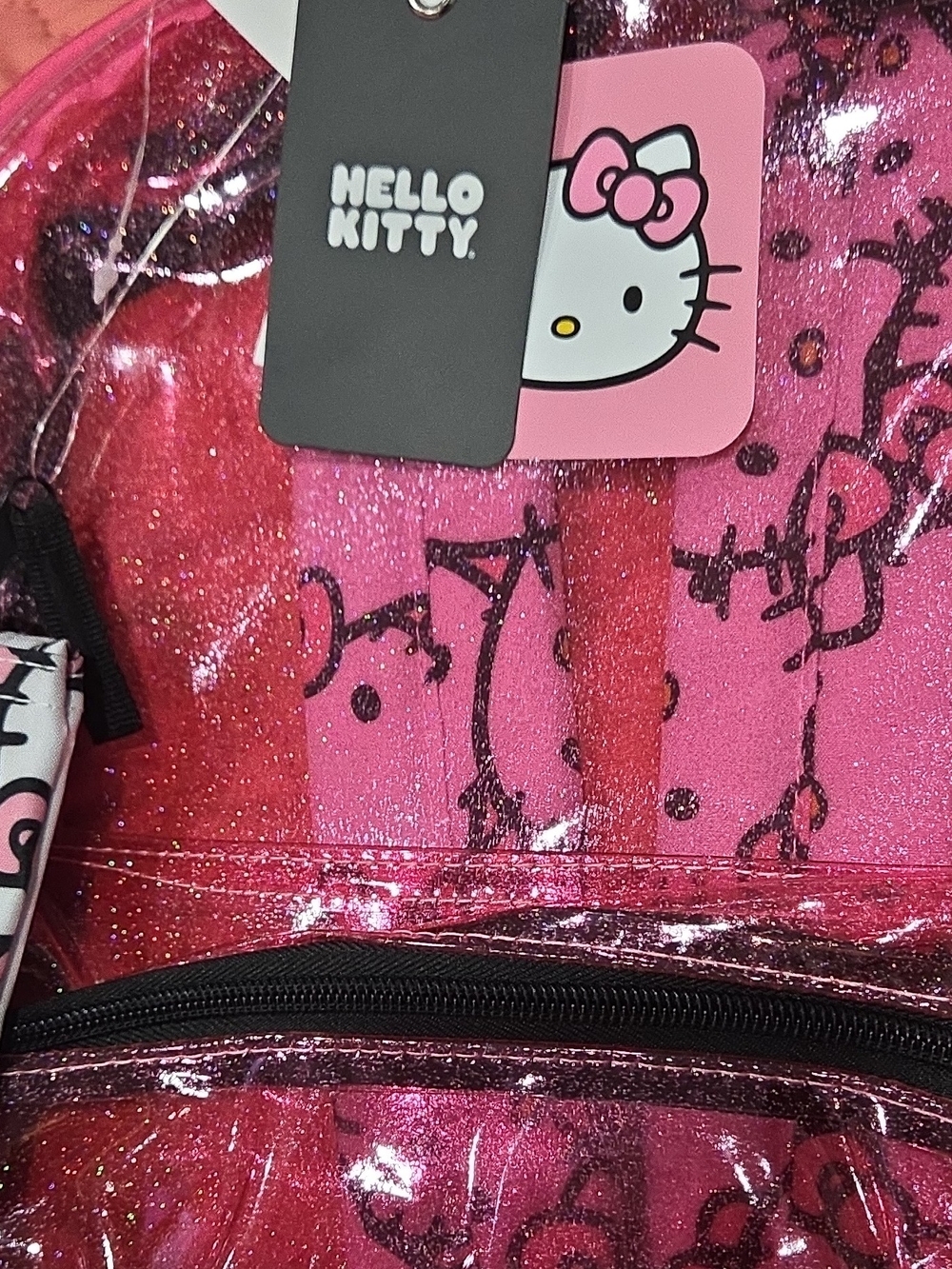 Hello Kitty Pink Glitter Backpack